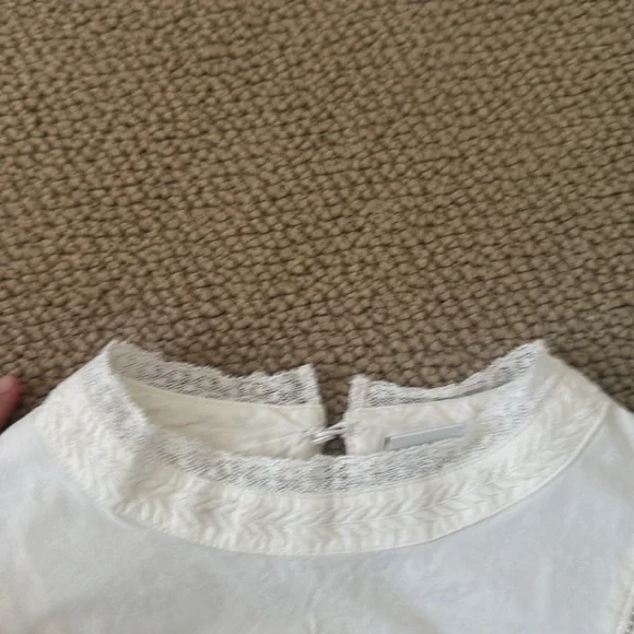 NWOT Aritzia Sunday Best White Ruffled Fancy Top small - Picture 4 of 7